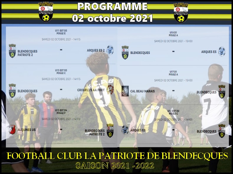 programme 2 octobre 2021
