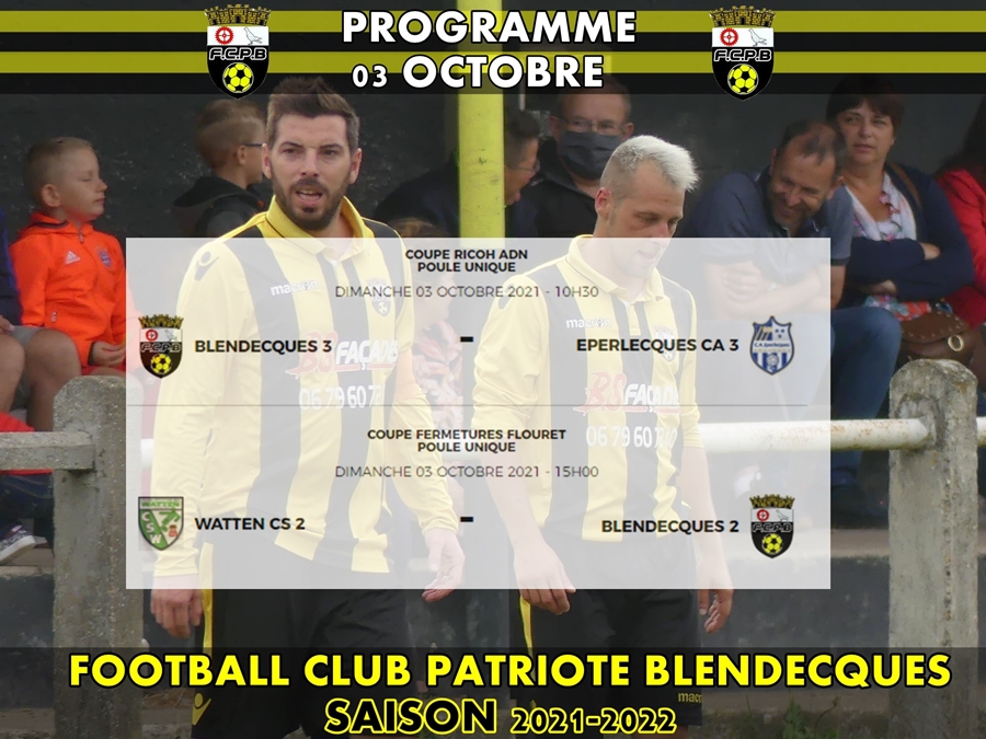 On reprendrait bien une petite coupe: Programme du dimanche 03 octobre