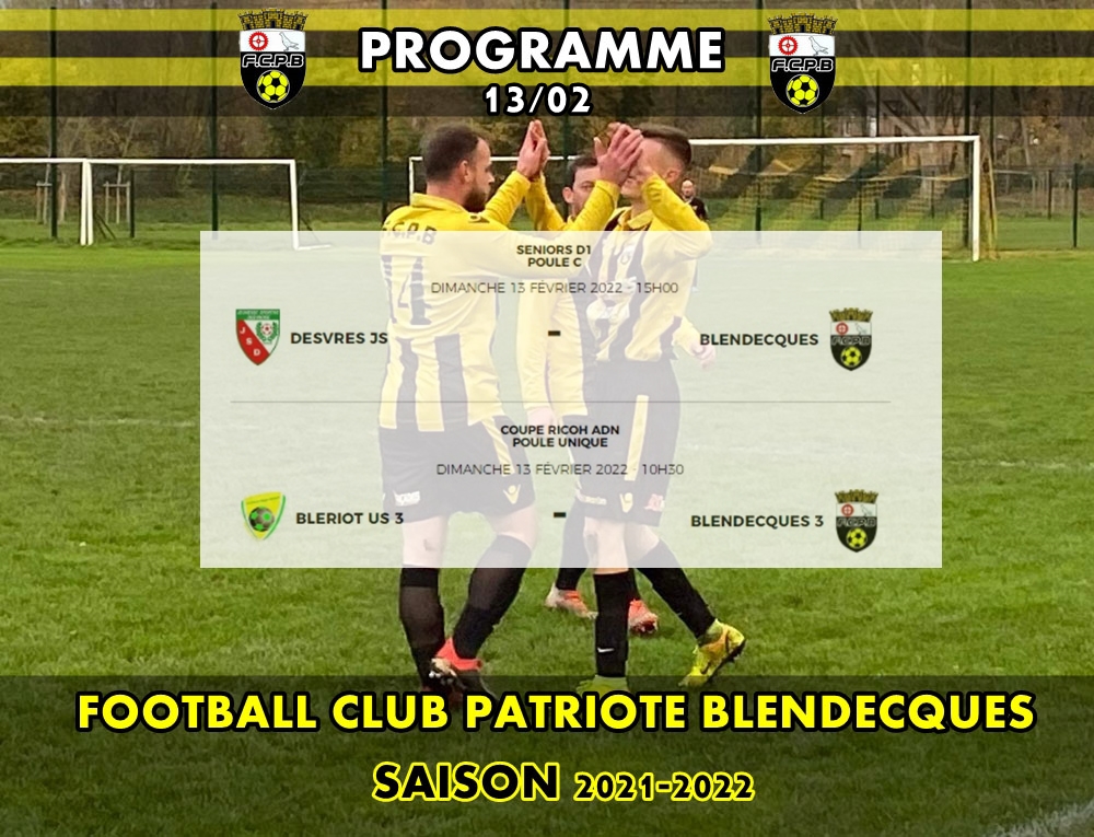 Coupe et championnat, seniors A & C sur le pont : programme du dimanche 13 février.